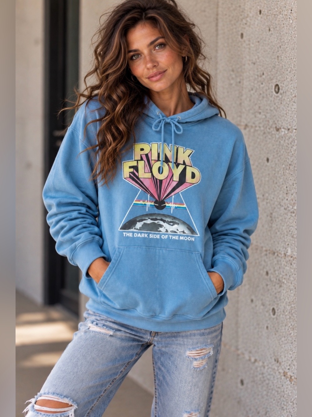NWT Freeze Women’s Pink Floyd Dark Side of the Moon Graphic Hoodie